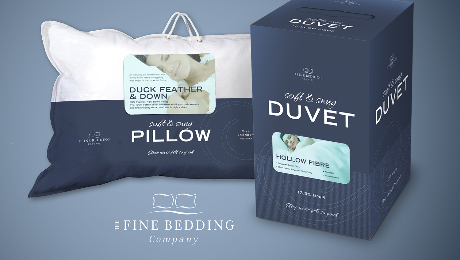 The Fine Bedding Company Pillow & Duvet Packaging - Main Image