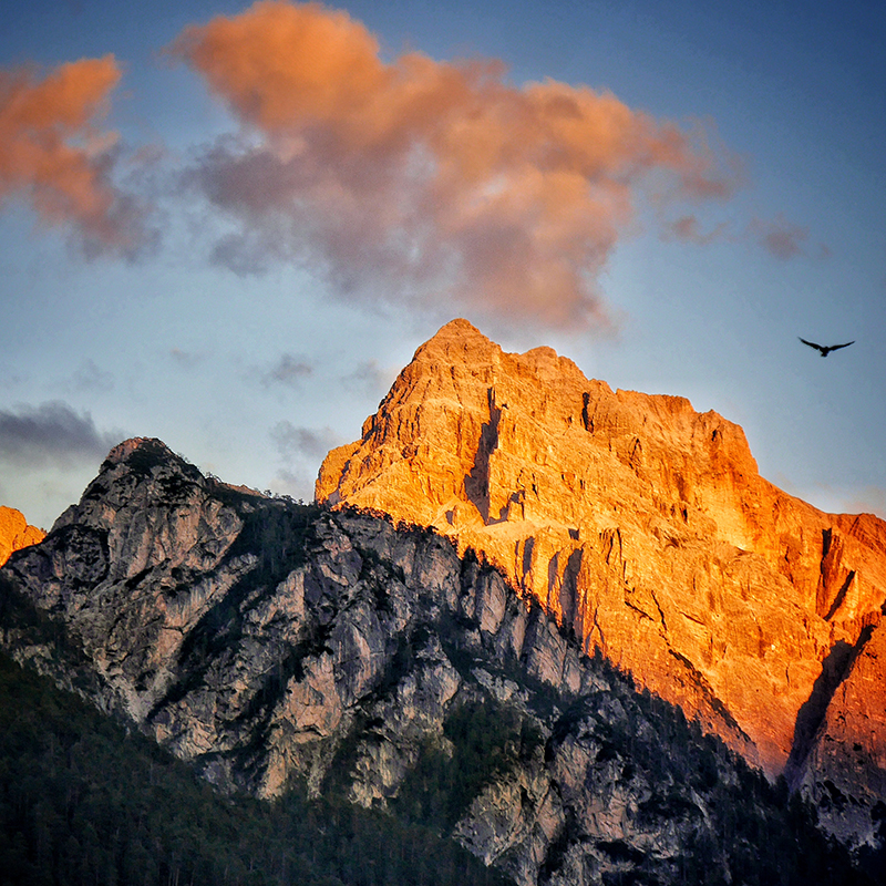 Landscapes - Gallery Image - Photograph of The Dolomites at Sunset, Marebbe, Italy