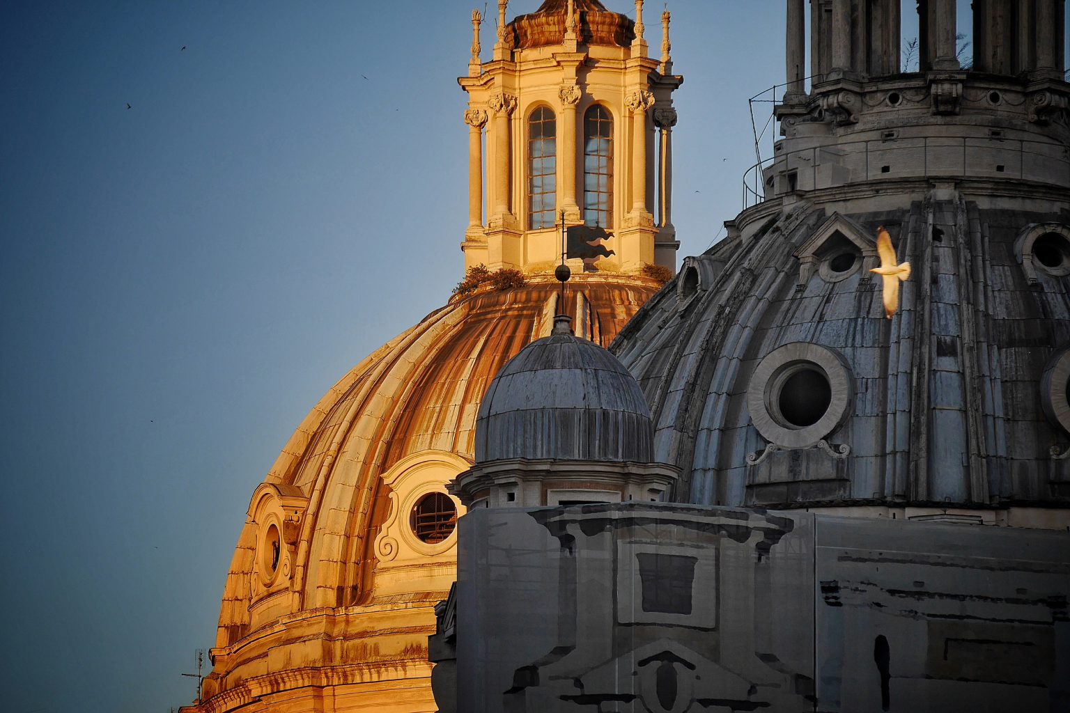 Photograph of domes in Rome